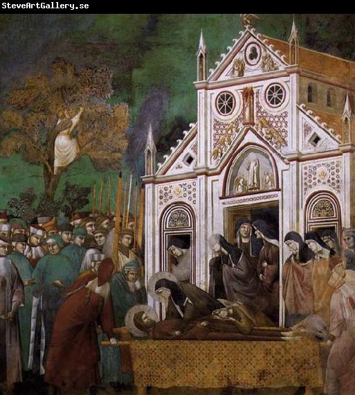 GIOTTO di Bondone St. Francis Mourned by St. Clare